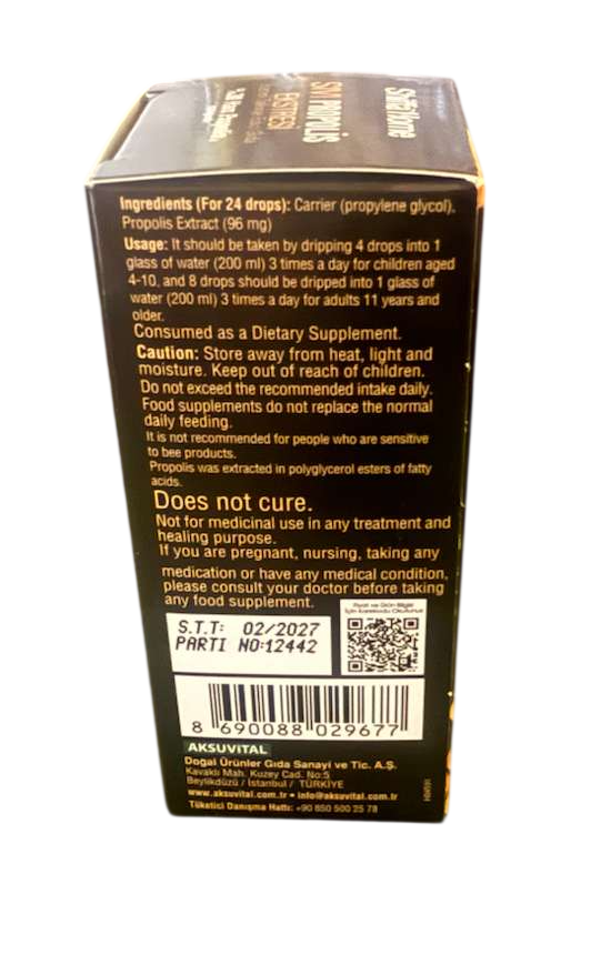 Liquid Propolis Extract – Dietary Supplement (20 ml)