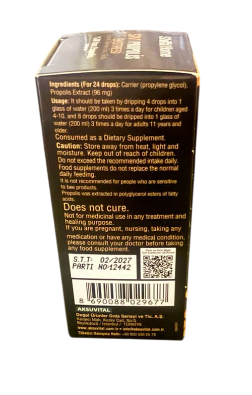 Liquid Propolis Extract – Dietary Supplement (20 ml)